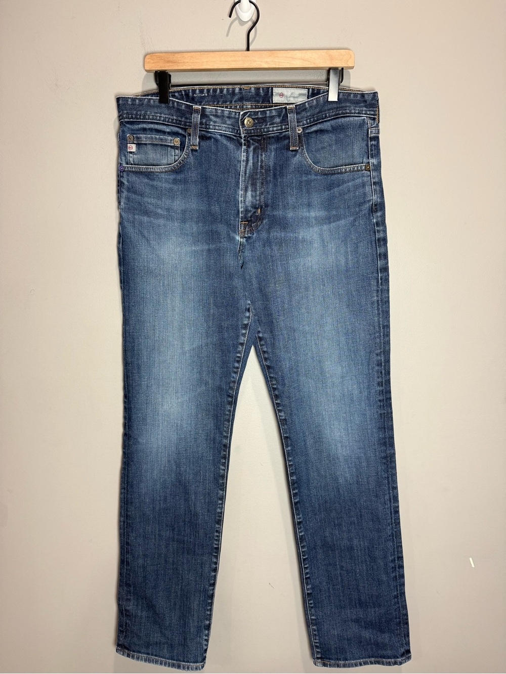AG Jeans Graduate Men’s 34x34 Medium Wash Slim Straight Stretch Denim